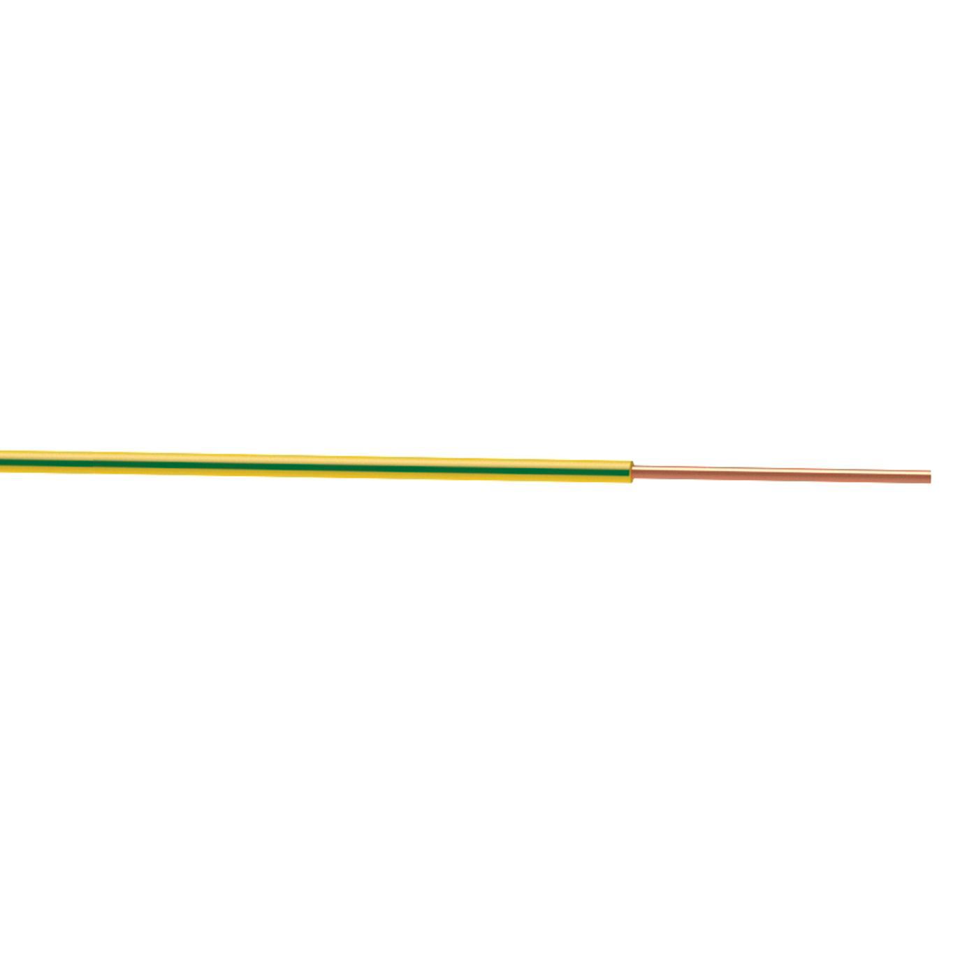 Nexans 6491X 2.5mm² Green & Yellow Conduit wiring, 10m