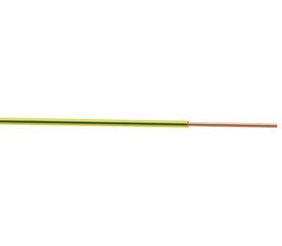 Nexans 6491X 4mm² Green & Yellow Conduit wiring, 25m
