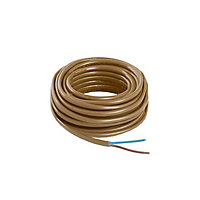 Nexans Brown 2-core Cable 0.75mm² x 5m