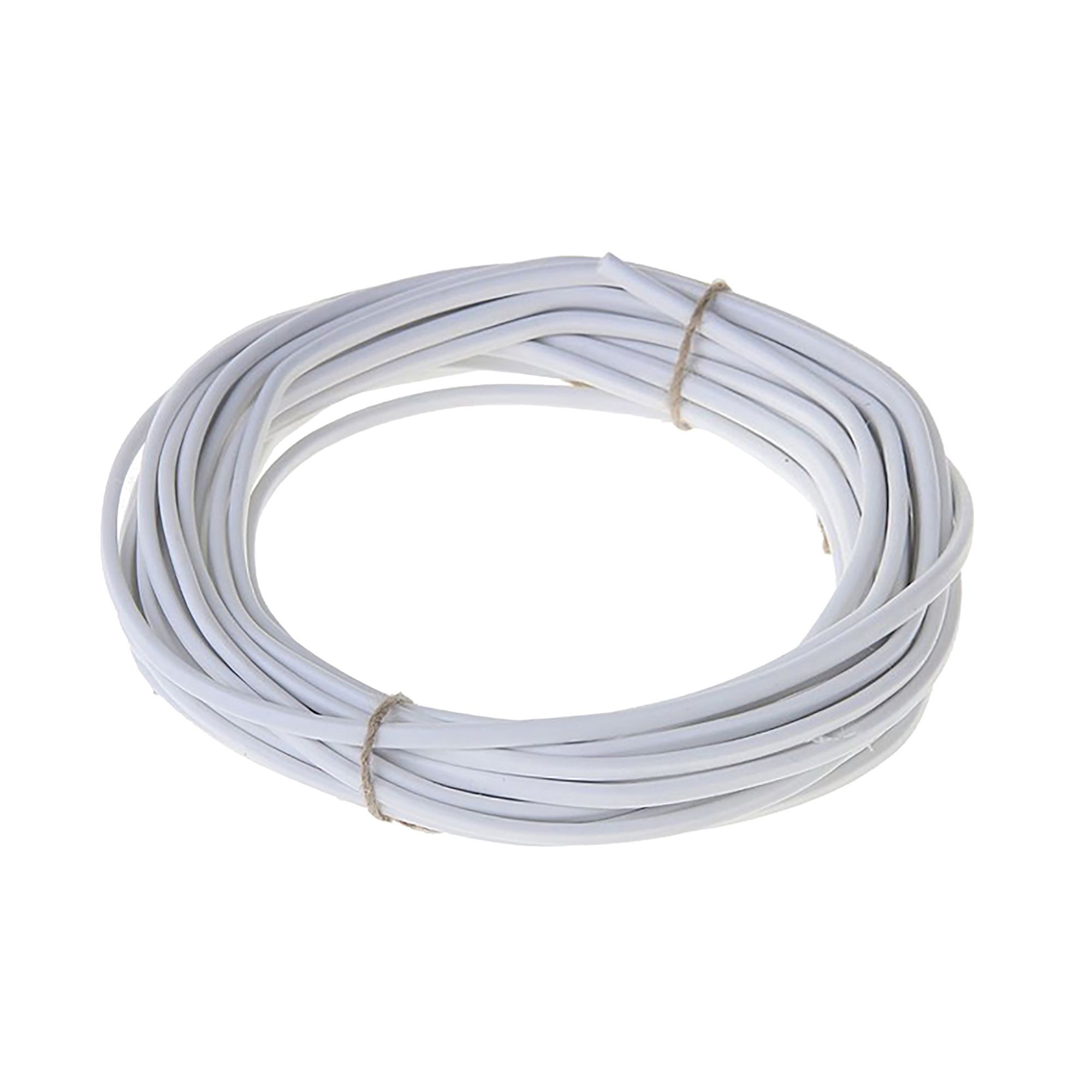 Nexans White 2-core Flexible Cable 0.75mm² x 10m