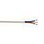 Nexans White 3-core Cable 0.75mm² x 25m