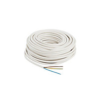 Nexans White 3 core Multi-core cable 1.5mm² x 25m