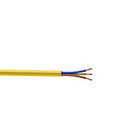 Nexans Yellow 3 core Multi-core cable 1.5mm² x 25m