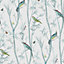 Next Chinoiserie bird trail Duck egg Smooth Wallpaper
