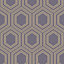 Next Honeycomb Geo Mauve Smooth Wallpaper