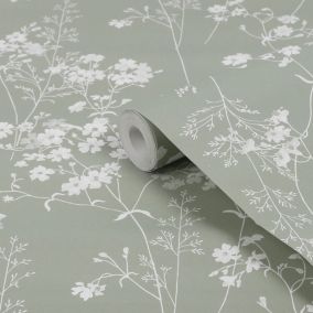 Next Leaf Sage Smooth Wallpaper
