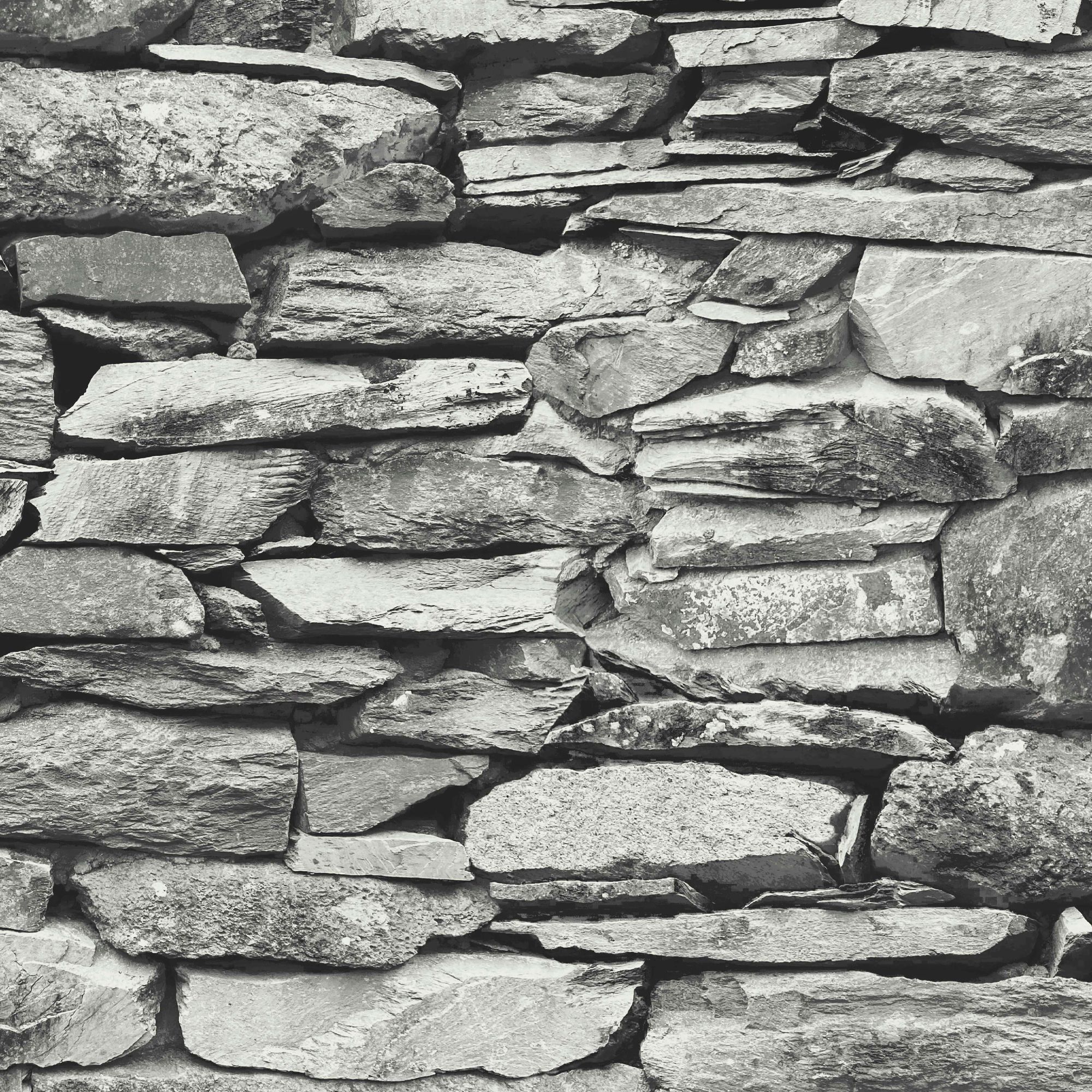 Next Ledgestone wall Grey Smooth Wallpaper