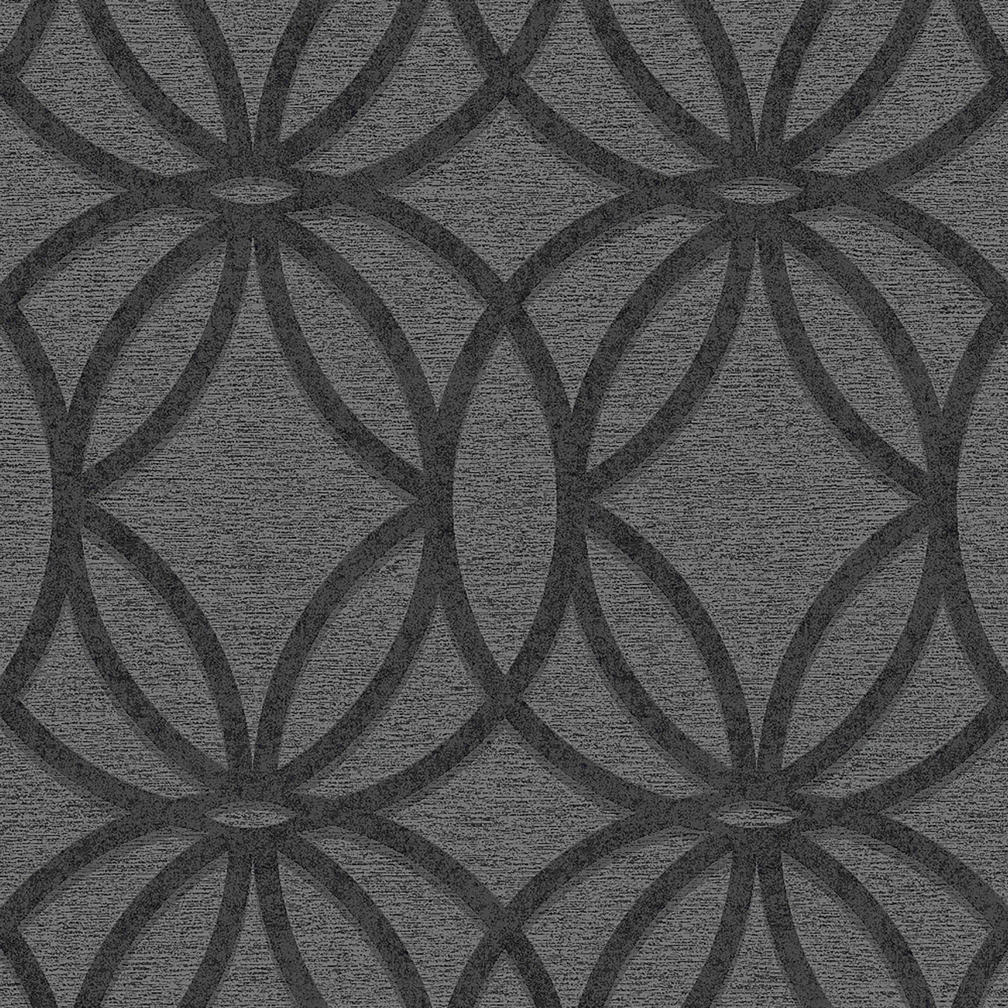 Next Luxe eclipse Charcoal Smooth Wallpaper Sample