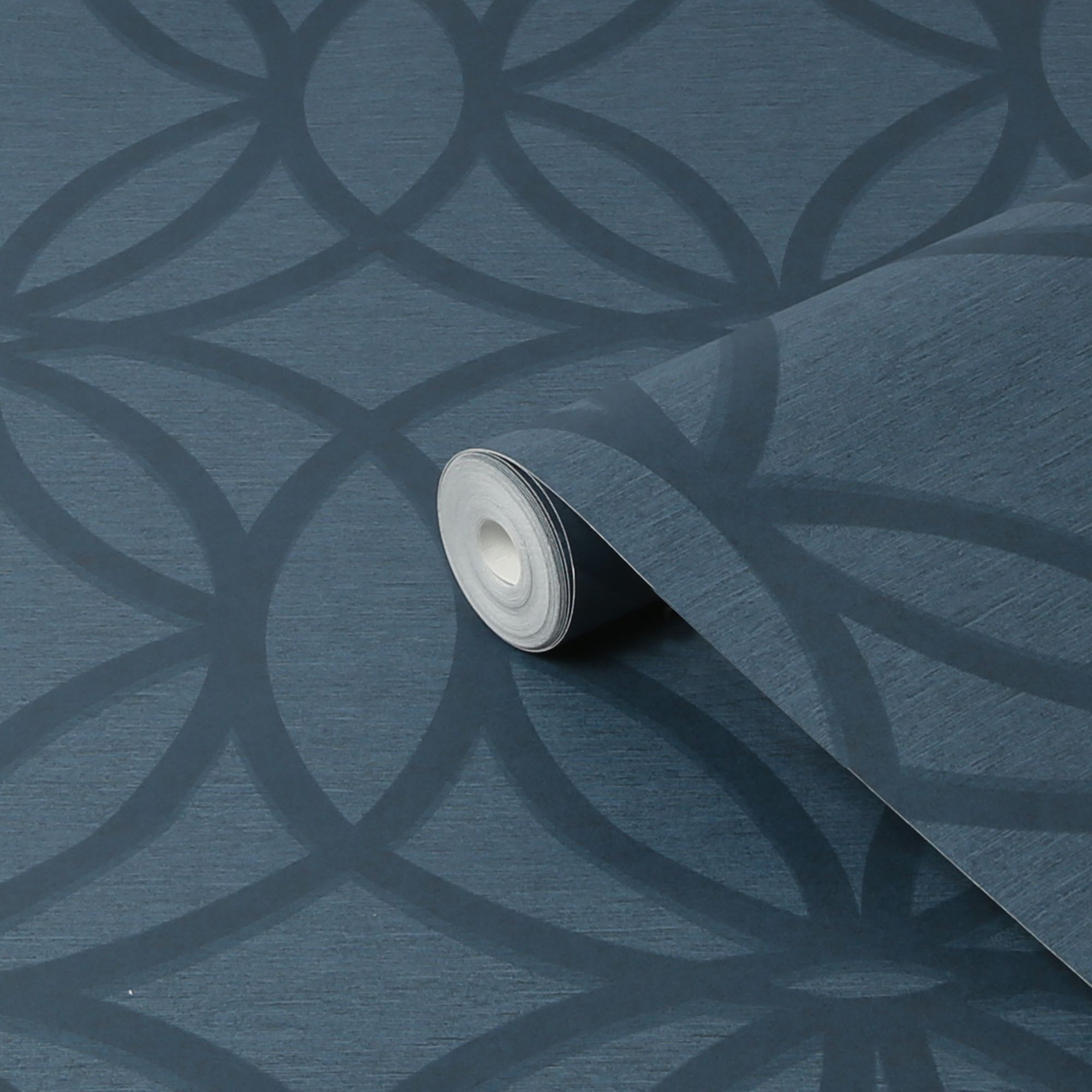 Next Luxe eclipse Navy Smooth Wallpaper