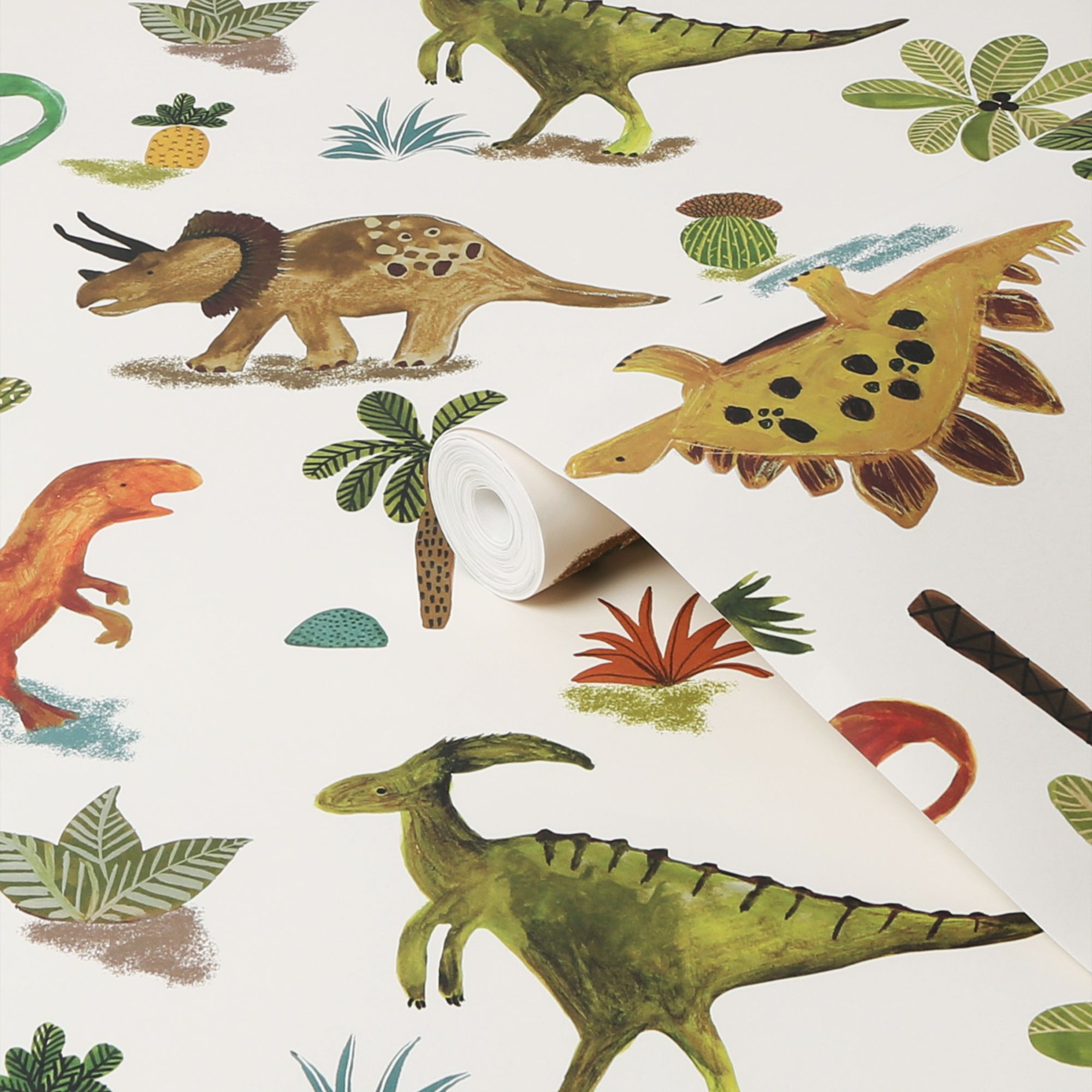 Next Prehistoric Natural Patterned Smooth Wallpaper Sample