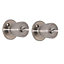 Nickel effect Stainless steel Round Internal Door knob, Set
