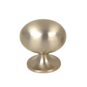 Nickel effect Zinc alloy Oval Cabinet Knob (Dia)24.5mm