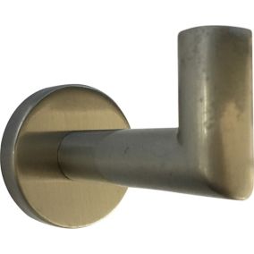 Nickel effect Zinc alloy Single Angled Hook