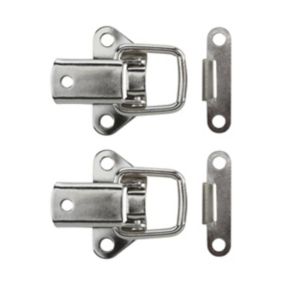 Nickel-plated Toggle catch (W)39mm, Pack of 2