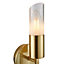 Nico Brushed Gold effect Wall light