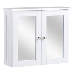 Nicolina White Wall-mounted Mirrored Cabinet (W)290mm (H)500mm