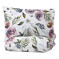 Nikola Floral Multicolour Double Duvet cover & pillow case set