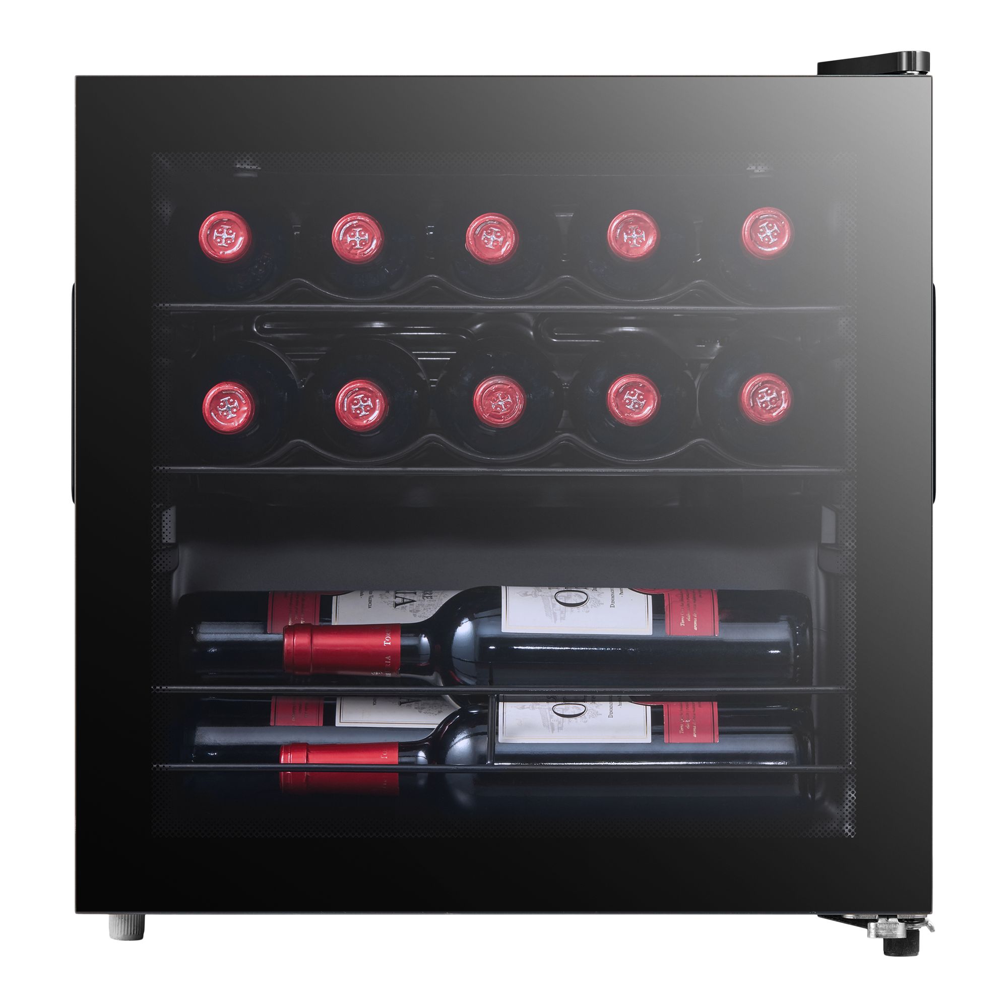 NNWC14UK Freestanding Wine cooler - Matt black glass effect
