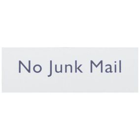 No junk mail Self-adhesive labels, (H)50mm (W)150mm