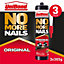 No More Nails Original White Grab adhesive 840ml, Pack of 3