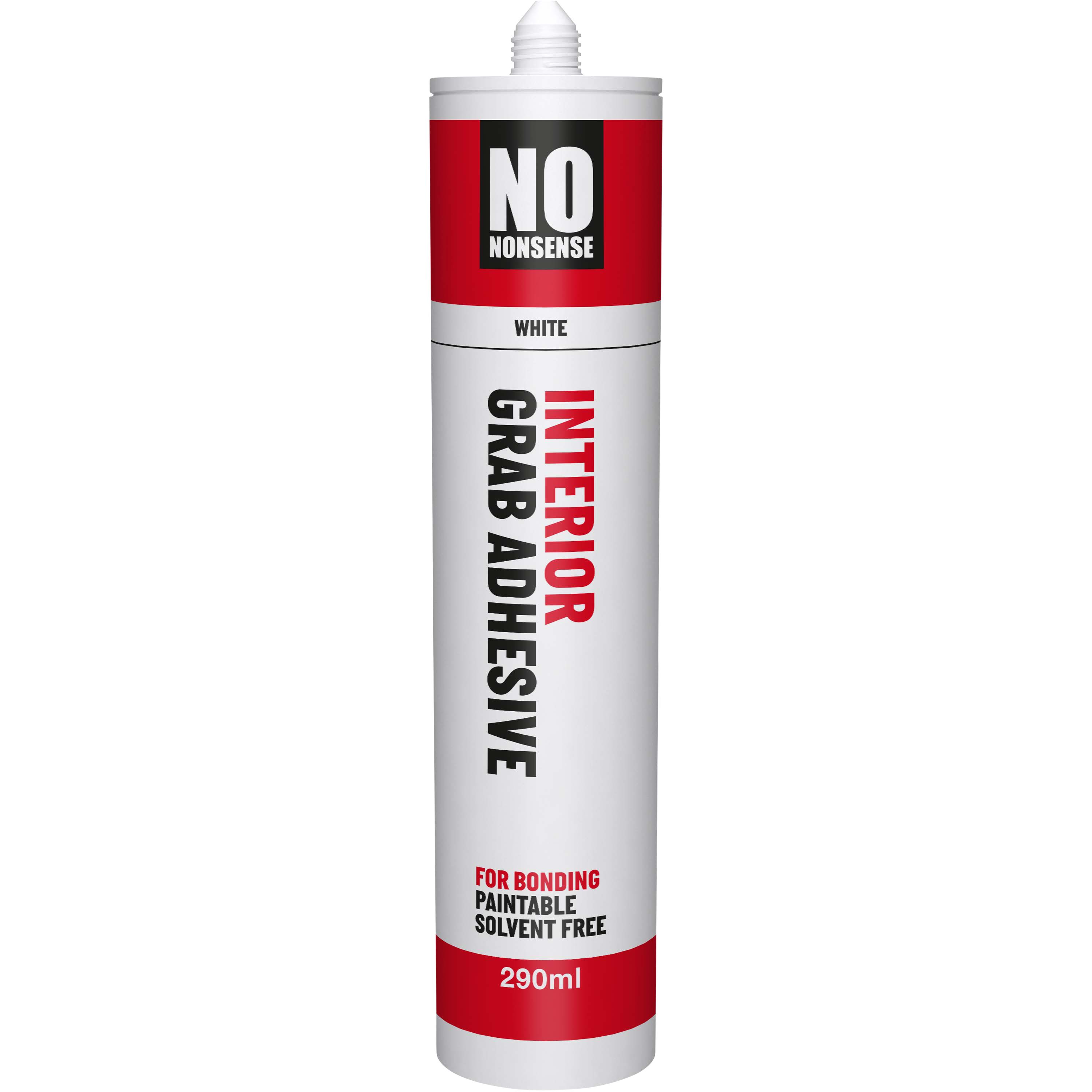 No Nonsense Acrylic Not water resistant Solvent-free White Grab adhesive 290ml 0.44kg