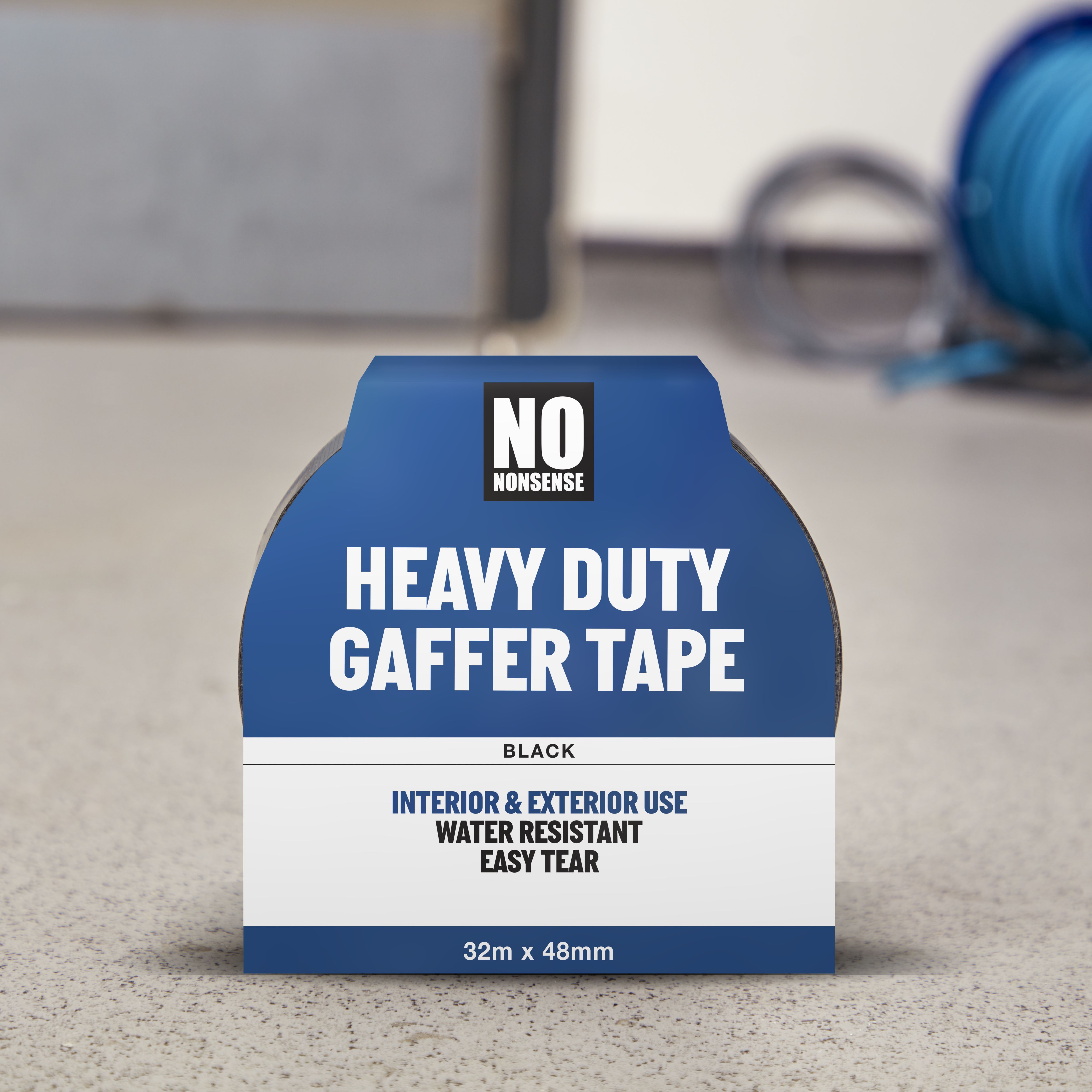 No Nonsense Black Gaffer Tape (L)32m (W)48mm