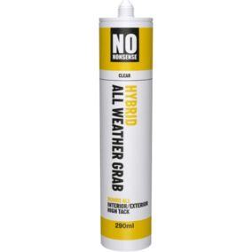 No Nonsense Hybrid Not water resistant Solvent-free Transparent Grab adhesive 290ml 0.31kg