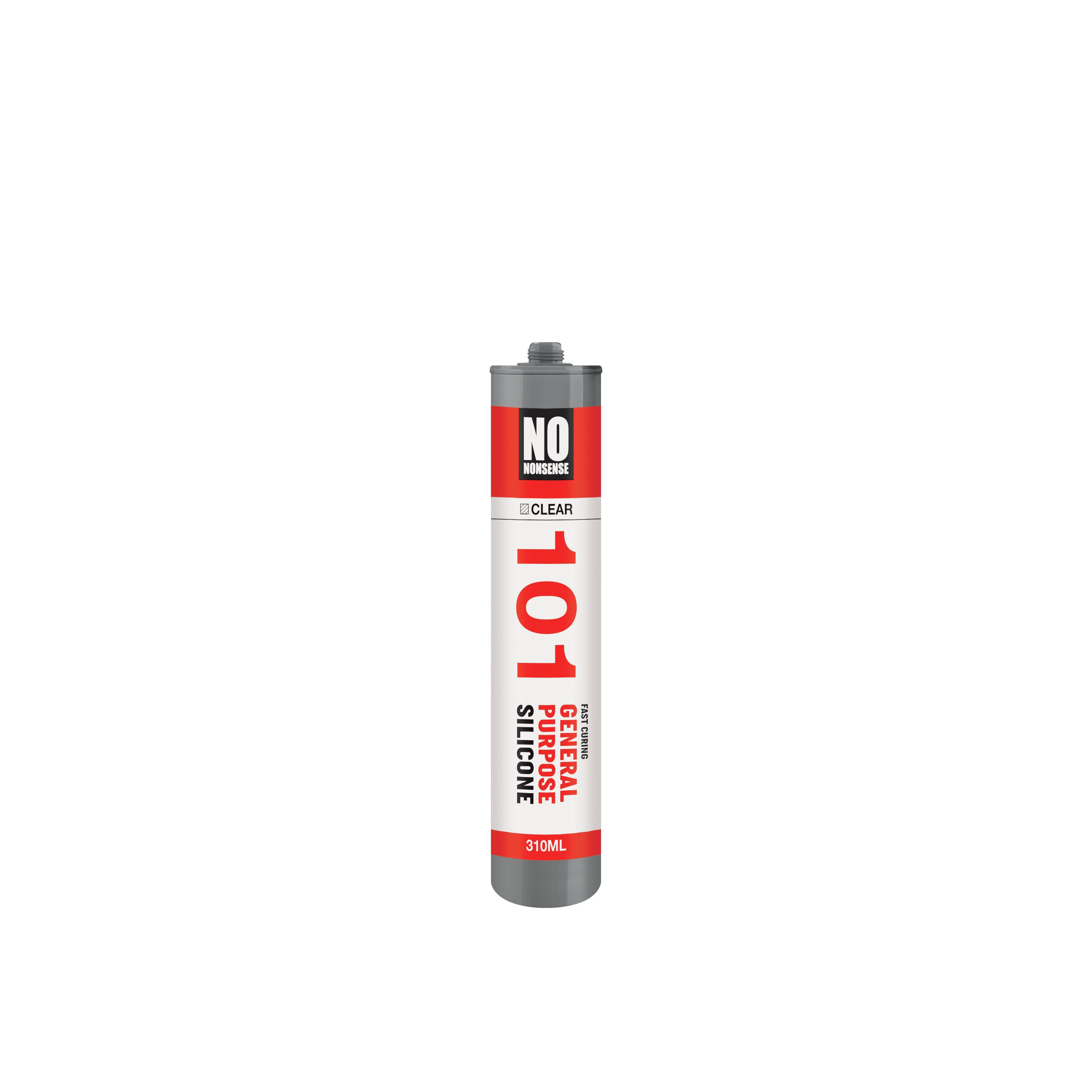 No Nonsense silcone Silicone-based Clear Ceramic, glass & metal Multi-purpose Sealant, 310ml 2
