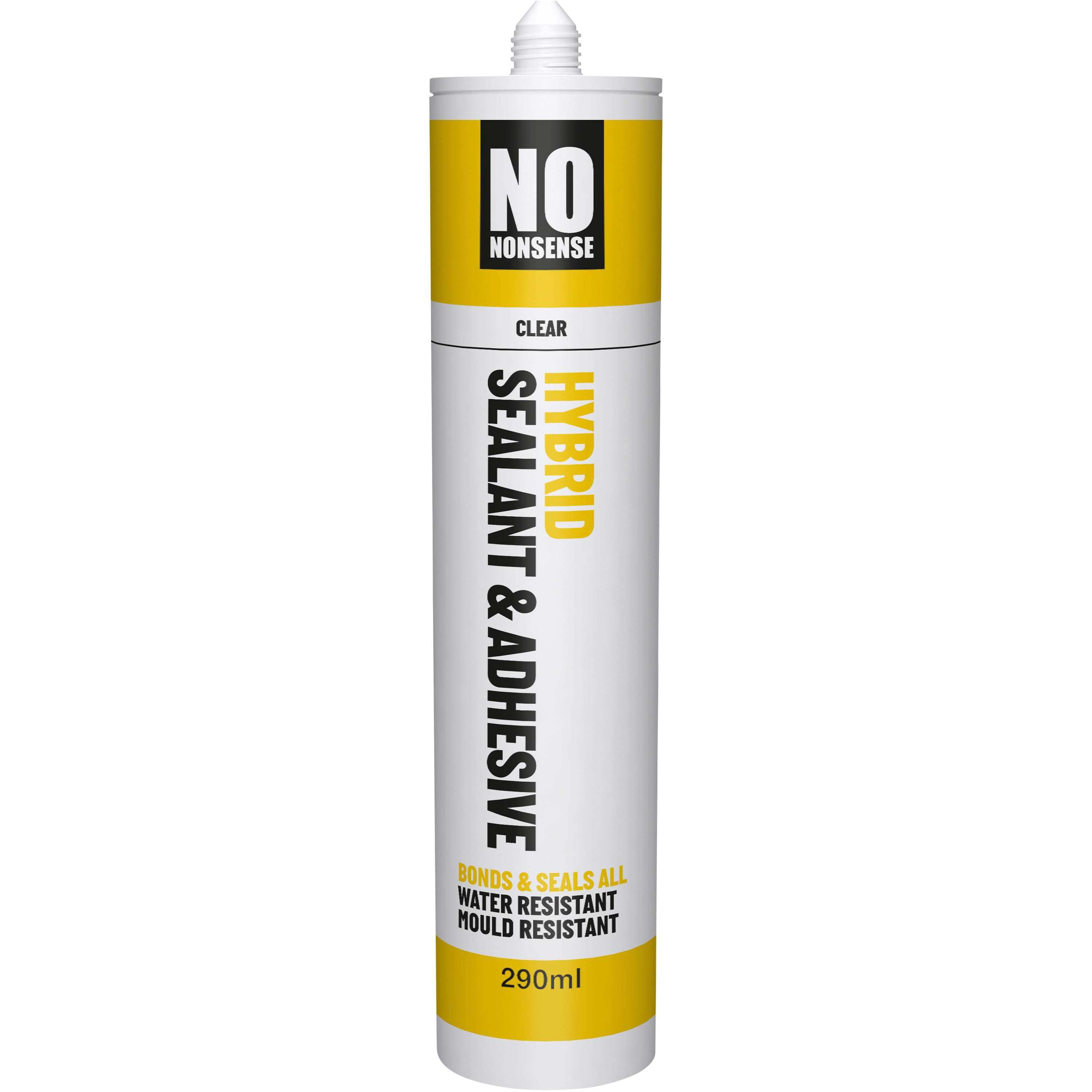 No Nonsense Water resistant Solvent-free Transparent Grab adhesive & sealant 290ml 0.3kg