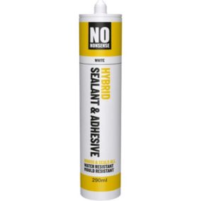 No Nonsense Water resistant Solvent-free White Grab adhesive & sealant 290ml 0.47kg