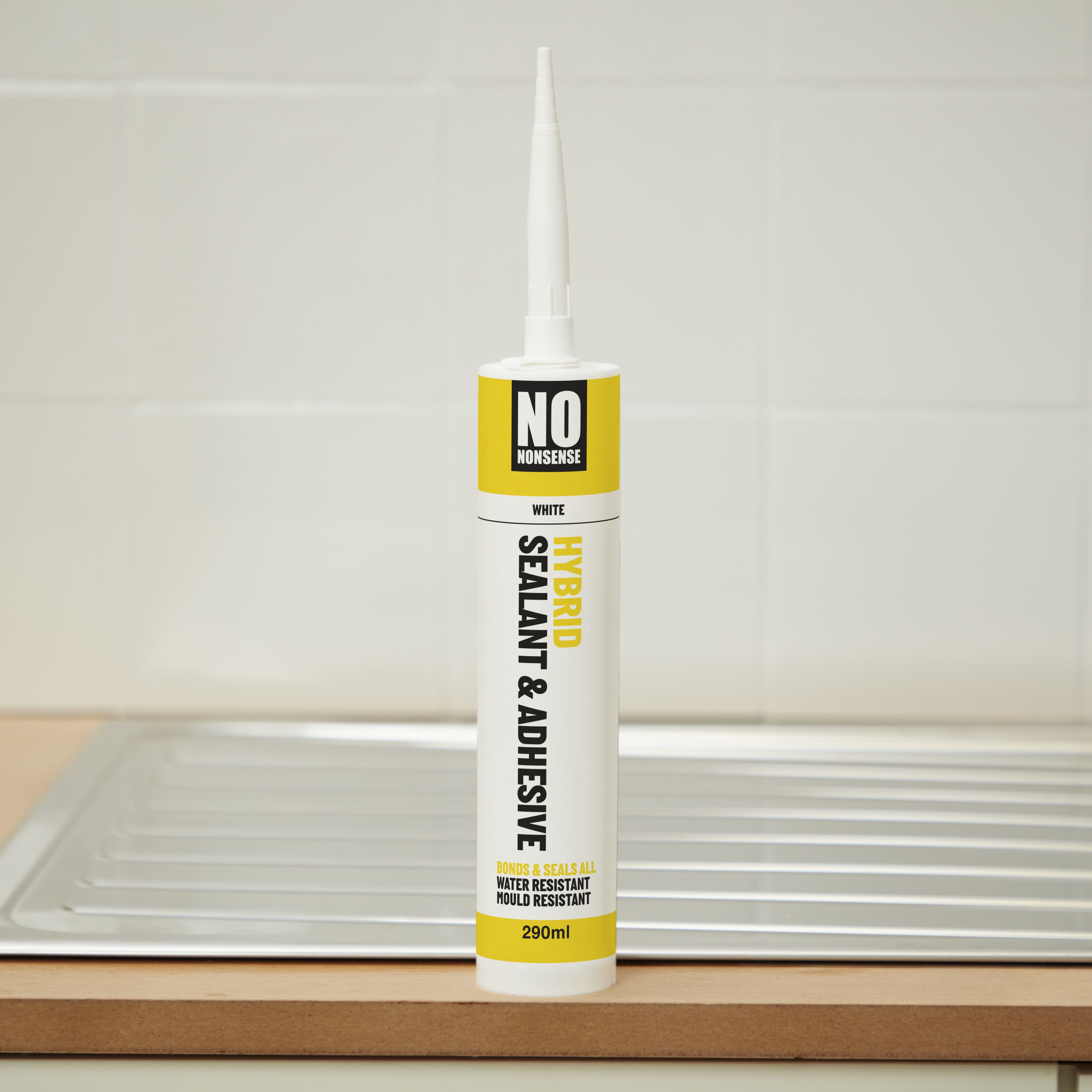 No Nonsense White Grab adhesive & sealant 290ml