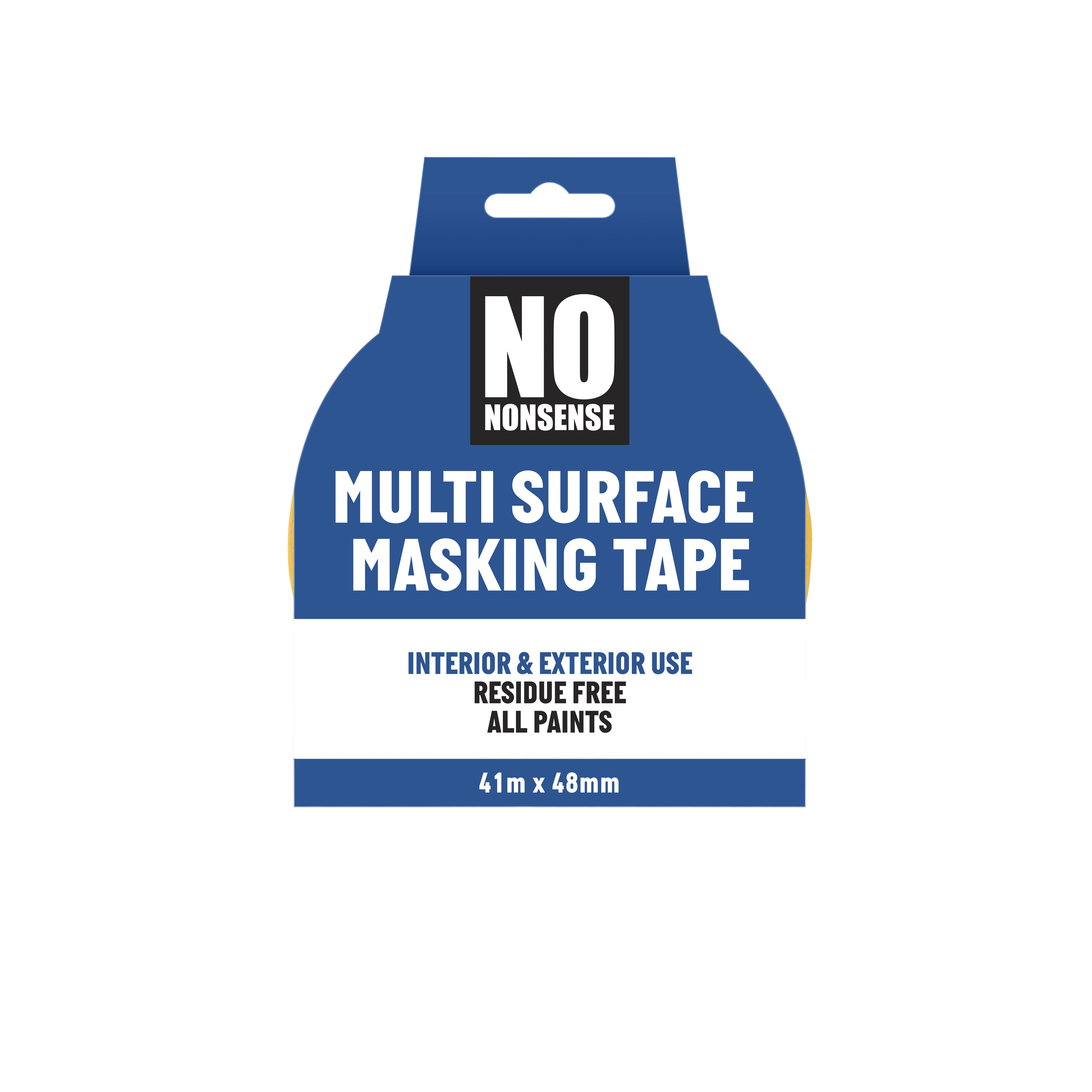 No Nonsense Yellow Masking Tape (L)41m (W)48mm