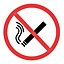 No smoking Self-adhesive labels, (H)100mm (W)150mm