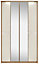 Noah Mussel oak effect Triple Wardrobe (H)1932mm (W)1250mm (D)558mm