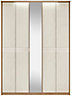 Noah Mussel oak effect Triple Wardrobe (H)1932mm (W)1550mm (D)558mm