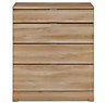 Noah Oak effect 4 Drawer Chest of drawers (H)940mm (W)800mm (D)450mm