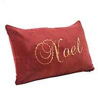 Noel Red & gold Cushion (L)50cm x (W)30cm