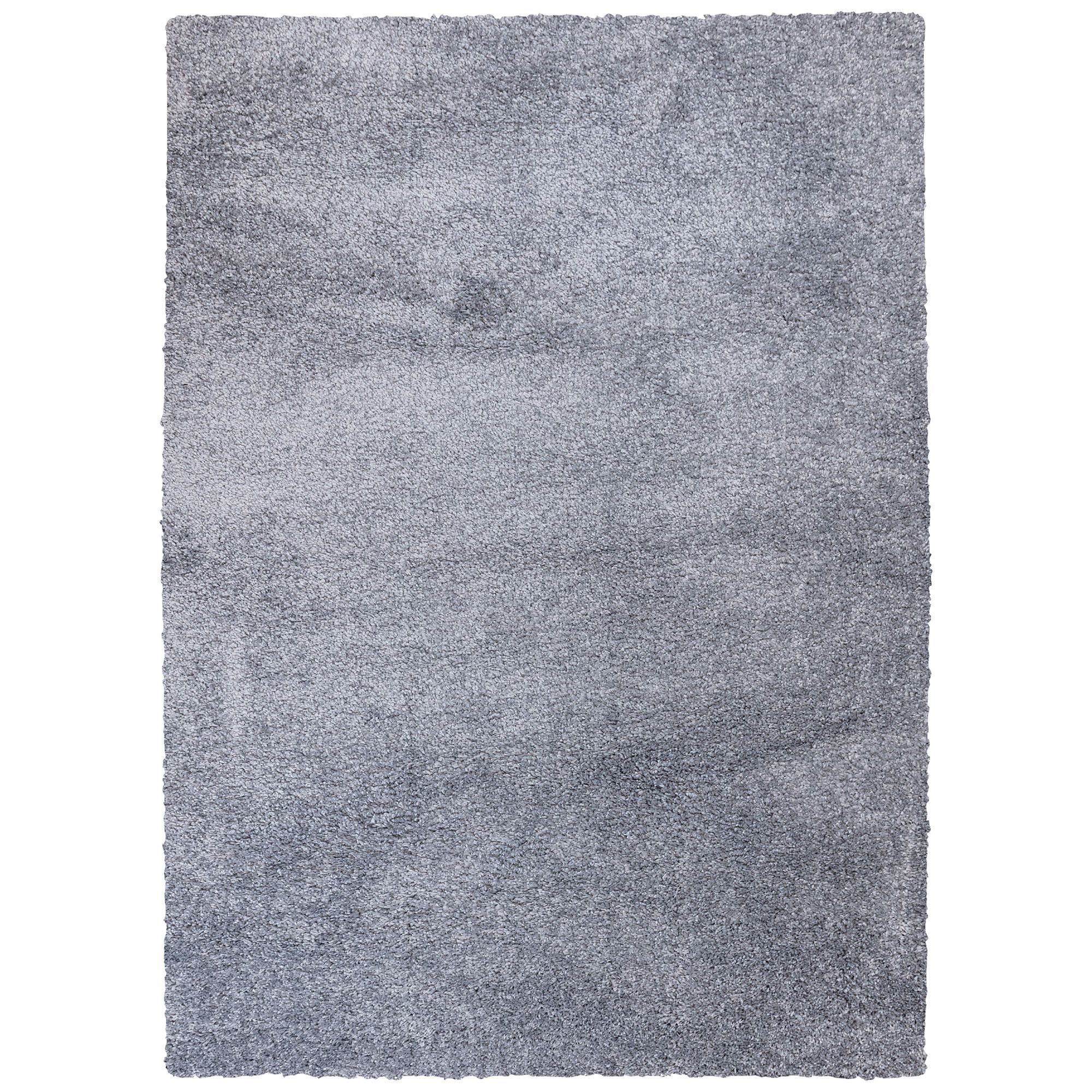 Noelia Shaggy Light grey Rug 230cmx160cm DIY at B&Q
