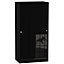 Noire High gloss black Single Sliding door wardrobe (H)1960mm (W)1100mm (D)500mm