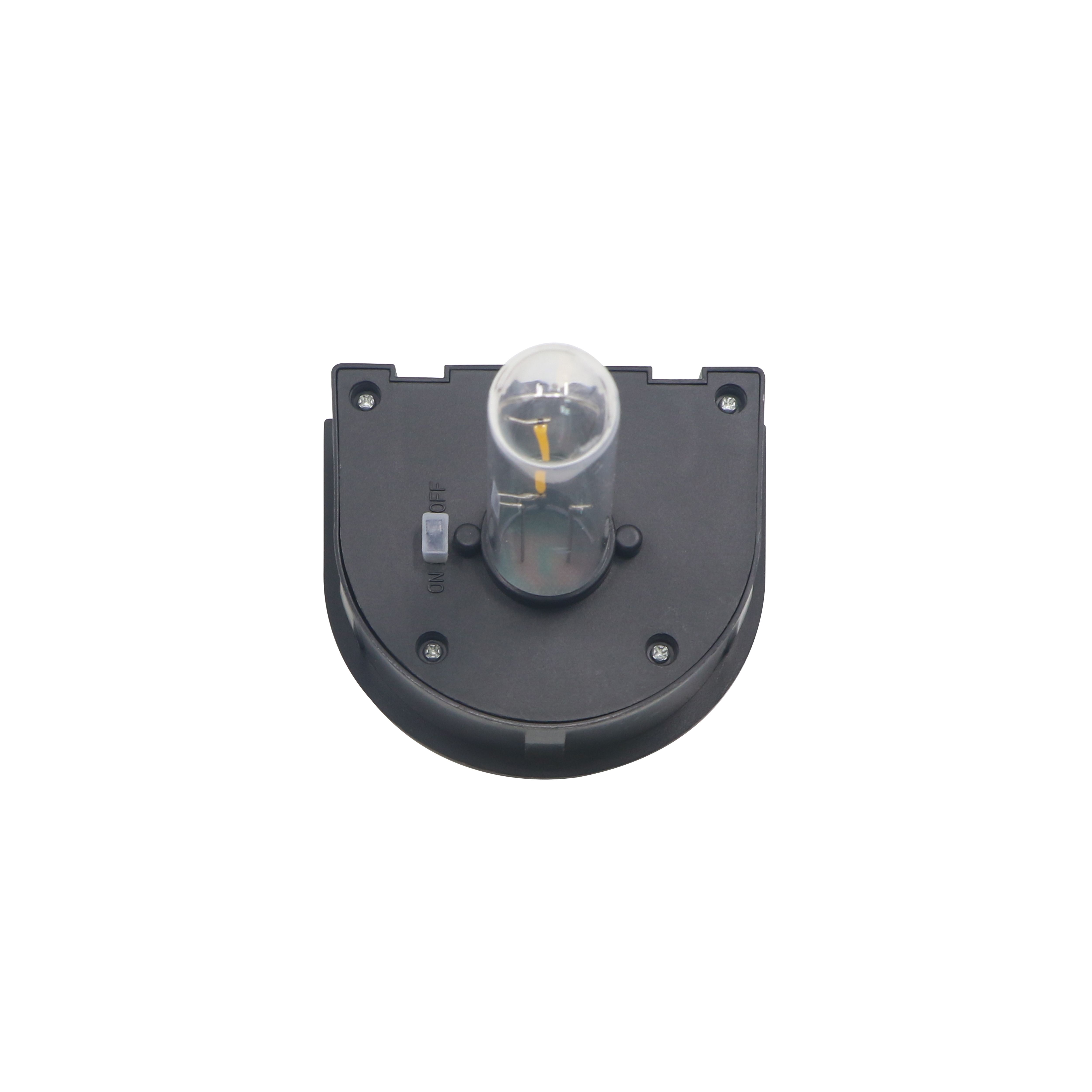 Non-adjustable Black Solar-powered Integrated LED Outdoor Wall light, Pack of 2