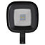 Non-adjustable Black Solar-powered LED Outdoor Wall light