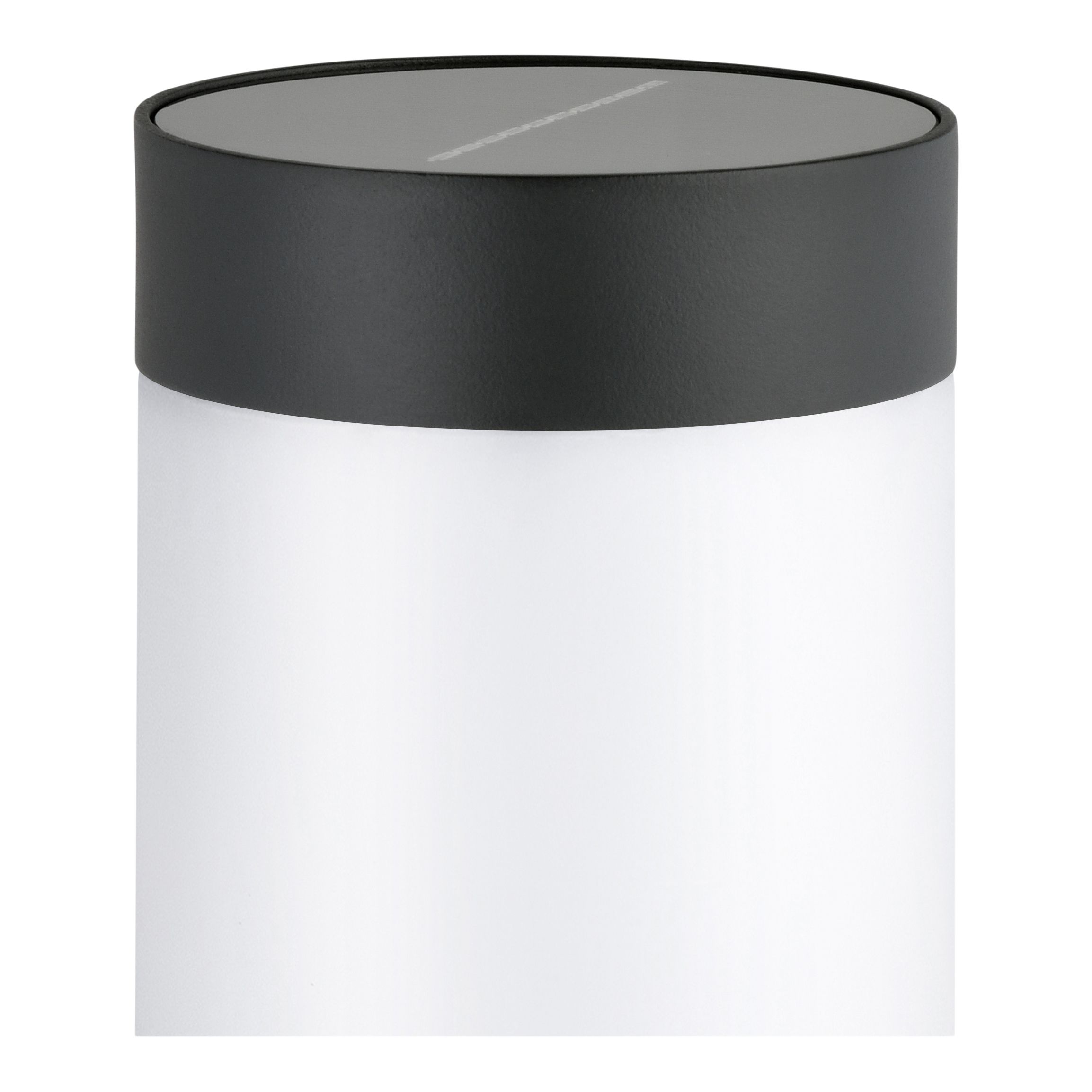 Non-adjustable Dark grey Solar-powered Integrated LED Without motion sensor Outdoor Wall light