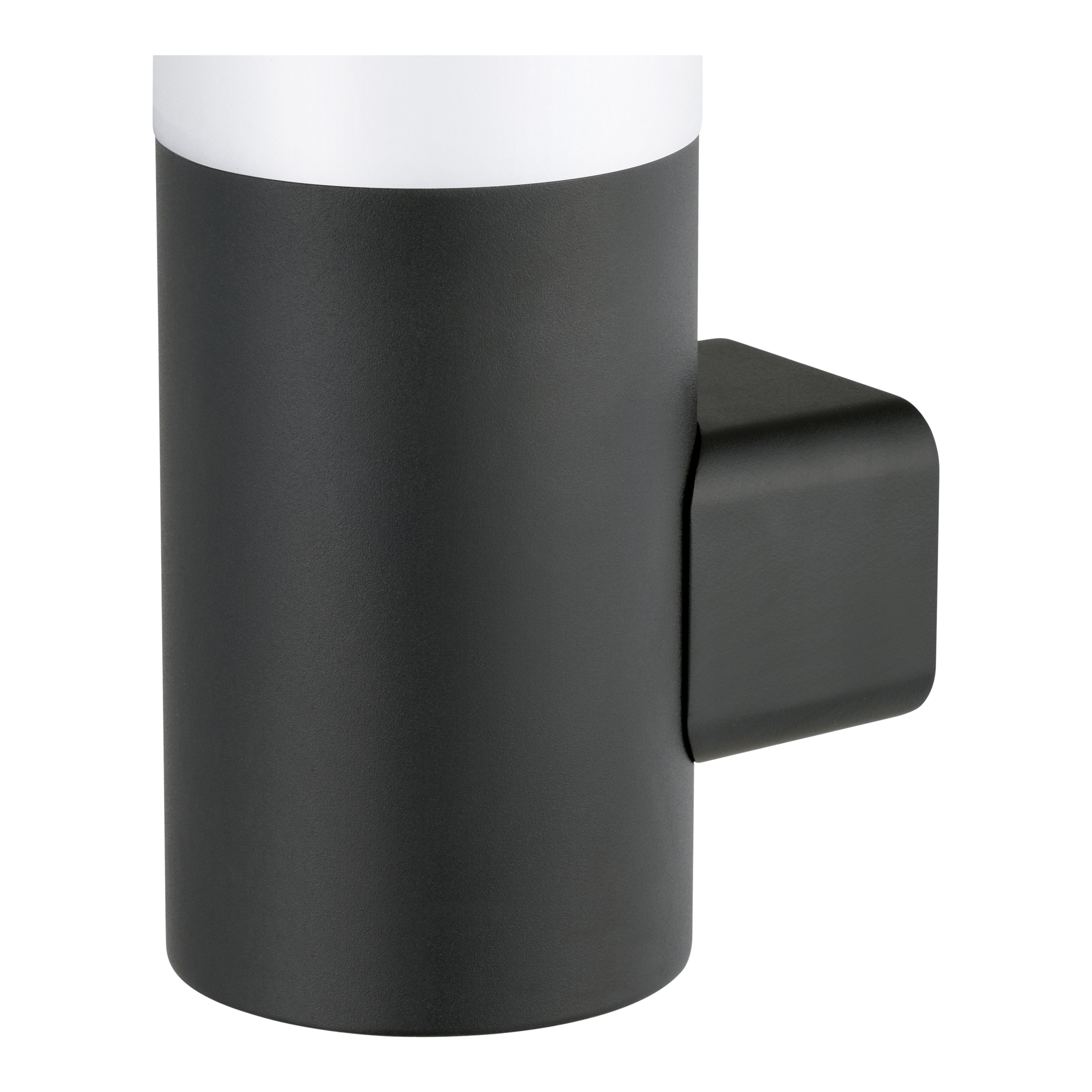 Non-adjustable Dark grey Solar-powered Integrated LED Without motion sensor Outdoor Wall light