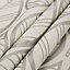 Nordic Cream Leaf Lined Eyelet Curtains (W)228cm (L)228cm, Pair