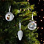 Nordic nature Gloss white Reindeer Bauble
