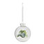 Nordic tradition Gloss Clear Foliage & snow Bauble