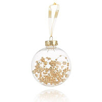 Nordic tradition Gloss Gold Bead filled Bauble