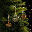 Nordic tradition Gloss Gold Bead filled Bauble