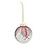 Nordic tradition Red Glitter effect Bauble