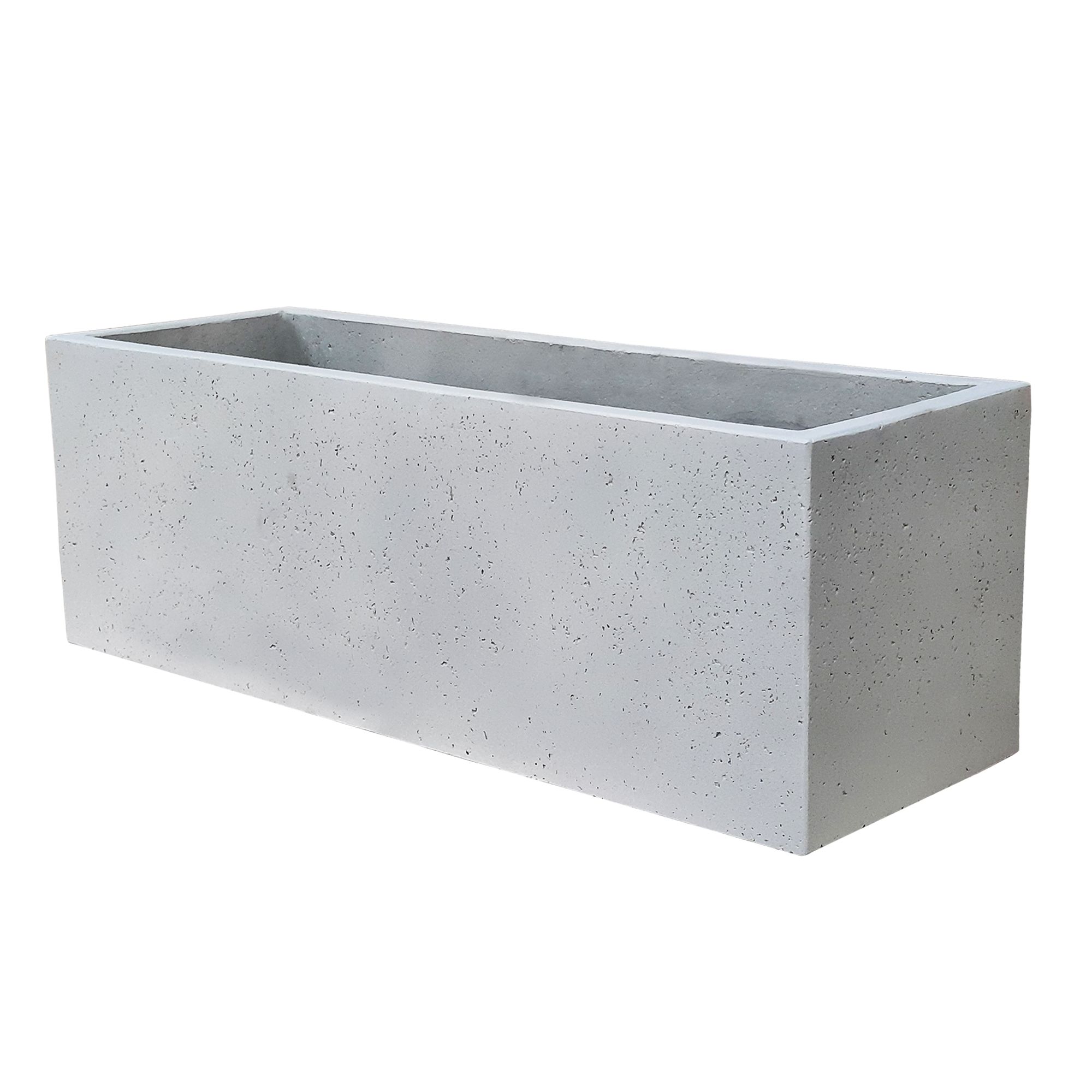 Nore Light grey Rectangular Trough